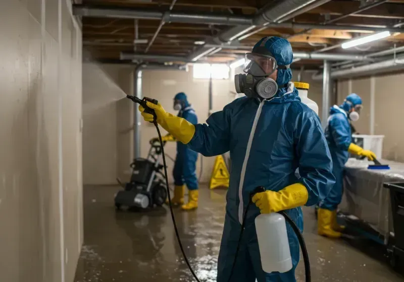 Basement Sanitization and Antimicrobial Treatment process in Mayo, FL